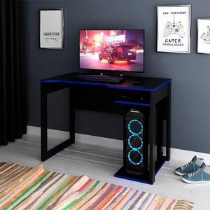 Mesa Gamer Nexus Preta e Azul