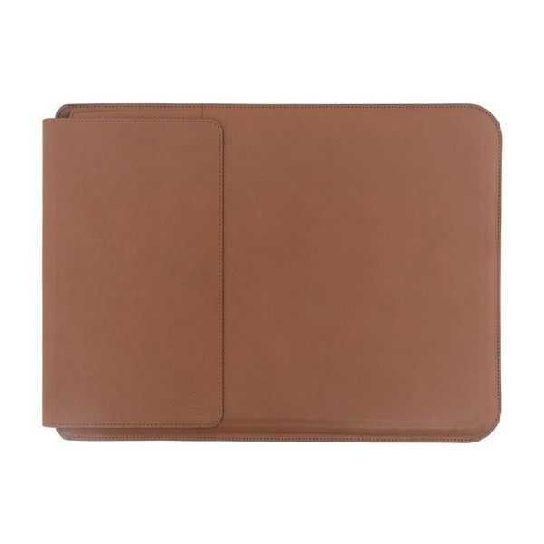 Capa Sleeve com Suporte e Deskpad Marrom para Macbook 16''