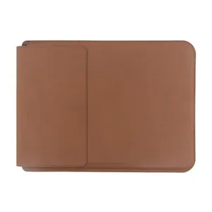 Capa Sleeve com Suporte e Deskpad Marrom para Macbook 16''