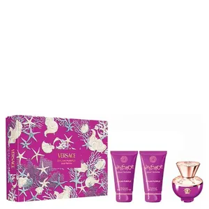 Kit Versace Perfume Dylan Purple Feminino Eau de Parfum 50ml + Gel de Banho 50ml + Loção Corporal 50ml Kit