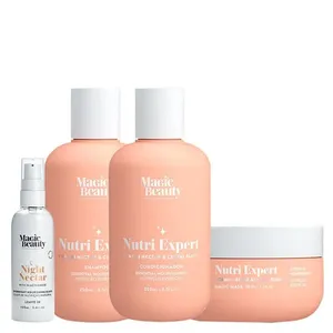 Kit Magic Beauty Nutri Expert Vitamin Nectar - Shampoo 250ml + Condicionador 250ml + Máscara 200g + Night Nectar 100ml Kit