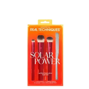 Kit Pinceis Real Techniques Solar Power Golden Hour Glow B Set Rosa