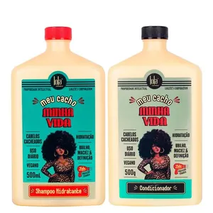 Kit Lola Cosmetics Hidratação Meu Cacho Minha Vida - Shampoo 500 ml + Condicionador 500 ml