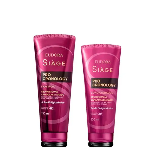 Kit Eudora Siàge Pro Cronology Shampoo 250ml + Condicionador 200ml