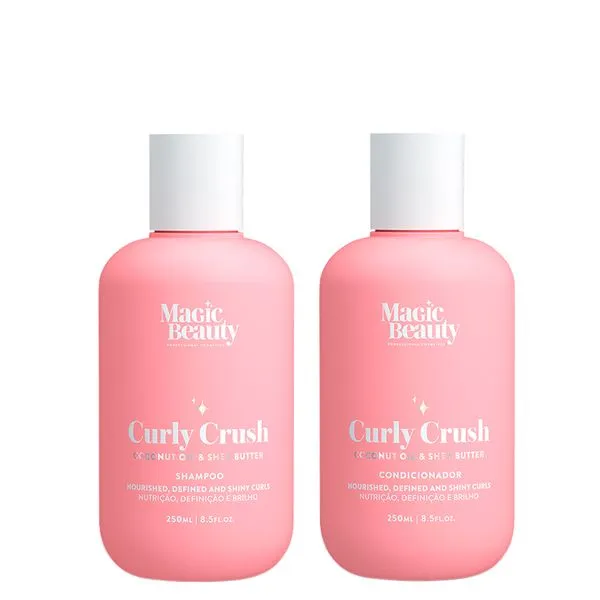 Kit Magic Beauty Curly Crush - Shampoo 250ml + Condicionador 250ml Kit