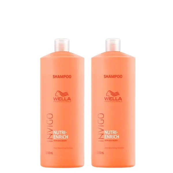 Kit Wella Professionals Invigo Nutri Enrich Shampoo 1000ml - 2 Unidades Kit