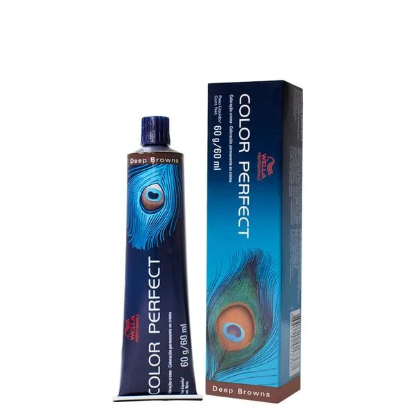 Coloração Wella Professionals Color Perfect Deep Browns 5/77 Castanho Claro Marrom Intenso 60 ml 5/77 Castanho Claro Marrom Intenso