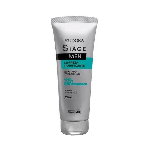 Shampoo Eudora Siàge Limpeza Purificante Men 250ml Shampoo Eudora Siàge Limpeza Purificante Men 250 ml