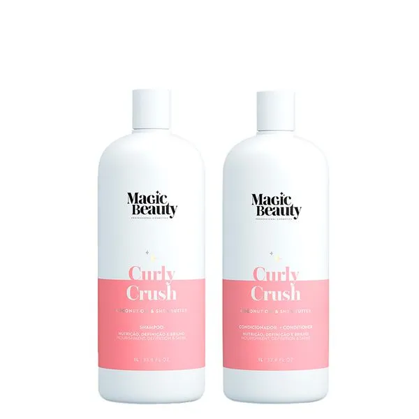 Kit Magic Beauty Curly Crush - Shampoo 1000ml + Condicionador 1000ml Kit