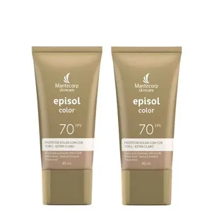 Kit Mantecorp Episol Color Protetor Solar Facial 1-Extra Cl Fps70 40Ml - 2 Unidades