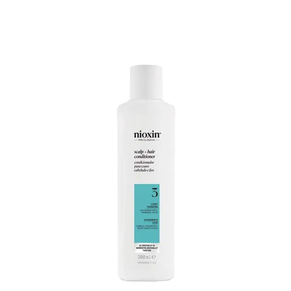 Nioxinco para Cabelo Colorido, Seco, Danificado Afinamento Leve Sistema 3 Condicionador 300ml