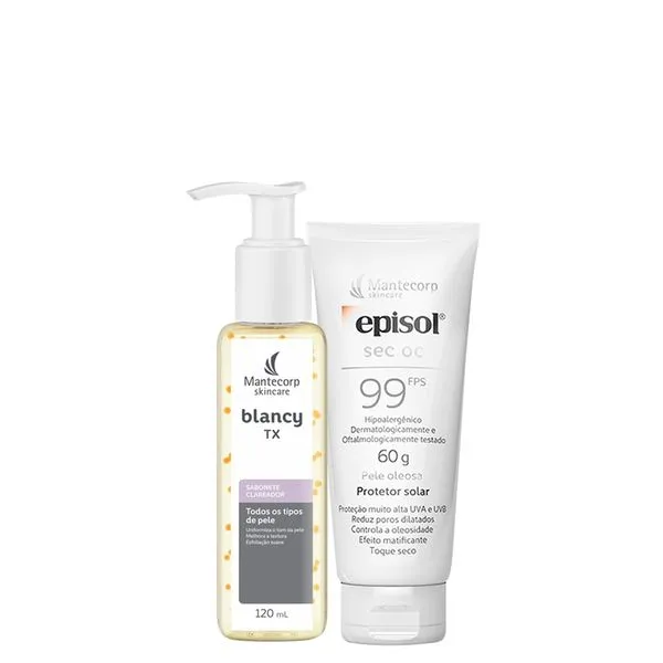 Kit Anti-Manchas Mantecorp - Sabonete Líquido Facial 120ml + Protetor Solar Facial Fps 99 60g Kit