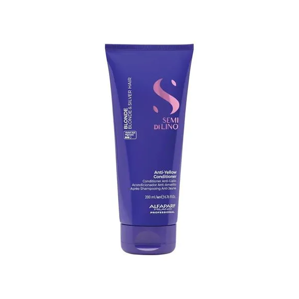 Condicionador Alfaparf Semi Di Lino Blonde Anti-Yellow 200 ml Condicionador Alfaparf Semi Di Lino Blonde Anti-Yellow 200ml