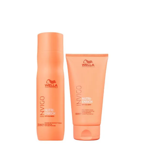 Kit Wella Professionals Invigo Nutri Enrich - Shampoo 250 ml + Leave-in Control 150 ml