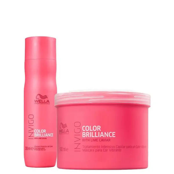 Kit Wella Professionals Invigo Color Brilliance - Shampoo 250 ml + Máscara 500 ml