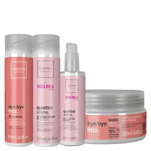 Kit Cadiveu Essentials Quartzo Shine e Bye Bye Frizz - 4 Produtos