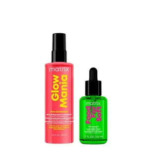 Kit Matrix Glow Mania Leave-In 200ml + Food For Soft Óleo 50ml Kit