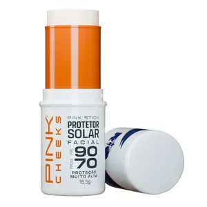 Protetor Solar Facial Pink Stick FPS 90 FPUVA 70 Sem cor 5km 15,5g Bastão