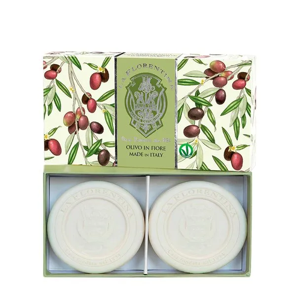 Kit Sabonete em Barra La Florentina Folha de Oliveira 2 x 115 g Kit