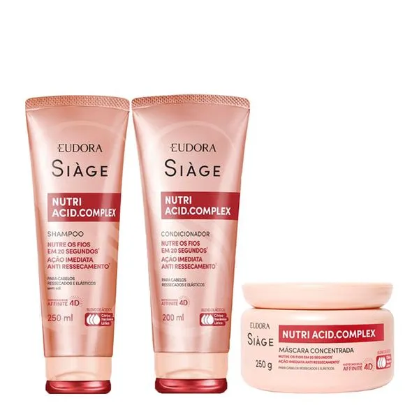Kit Eudora Siàge Nutri Acid - 3 Produtos Kit