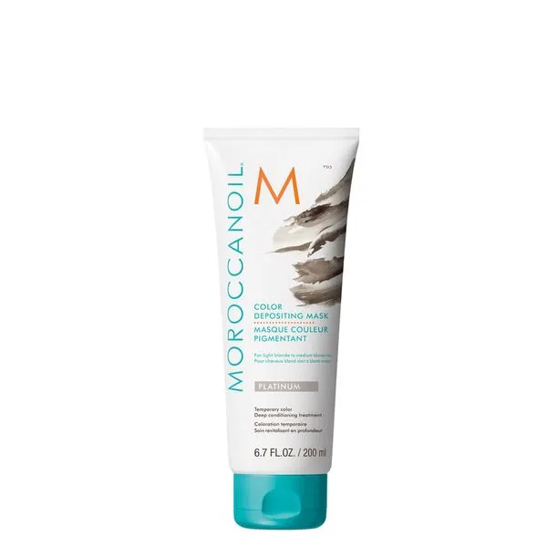 Máscara Pigmentada Clear Platinum Moroccanoil Color Depositing 200ml Máscara Pigmentada Clear Platinum Moroccanoil Color Depositing 200 ml