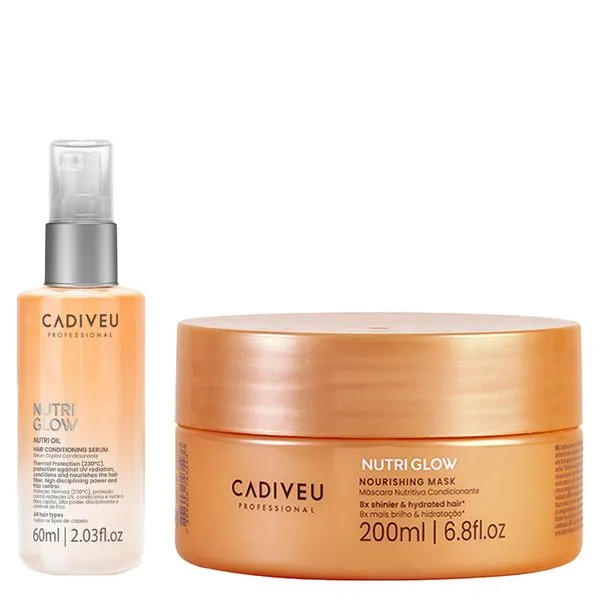 Kit Cadiveu Professional Máscara 200ml + Óleo Nutri Glow 60ml Kit