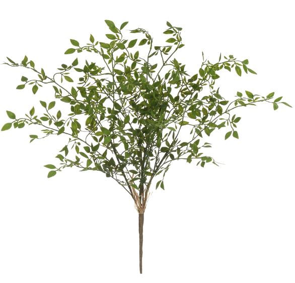 Folhagem Mini Folhas com Print X16 68cm Verde Flor Arte