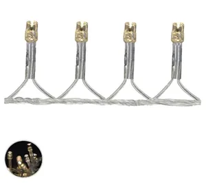 Cordao 100 Led Fio com 8 Funções Branco 127v Florarte