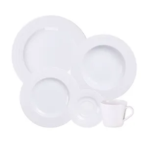 Aparelho de Jantar Vibrare Porcelana Branco 20 Peças Tramontina