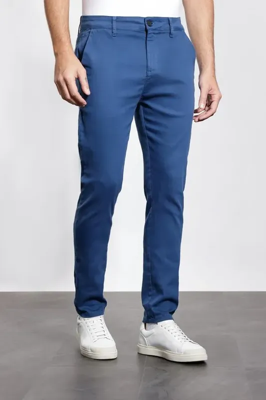 Calça Chino Skinny Antiodor Azul Indigo - 42