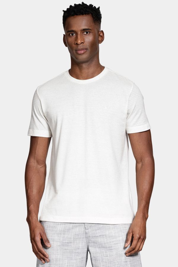Camiseta Manga Curta Linho Natural - P