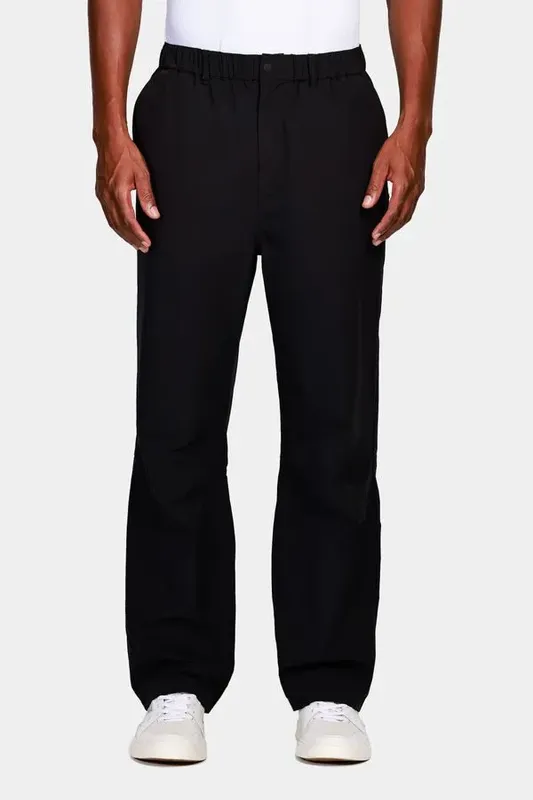 Calça Ampla Tecnológica Off Black Preto - G