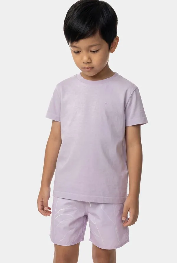 Camiseta Manga Curta Infantil Stonada Lilas - 12
