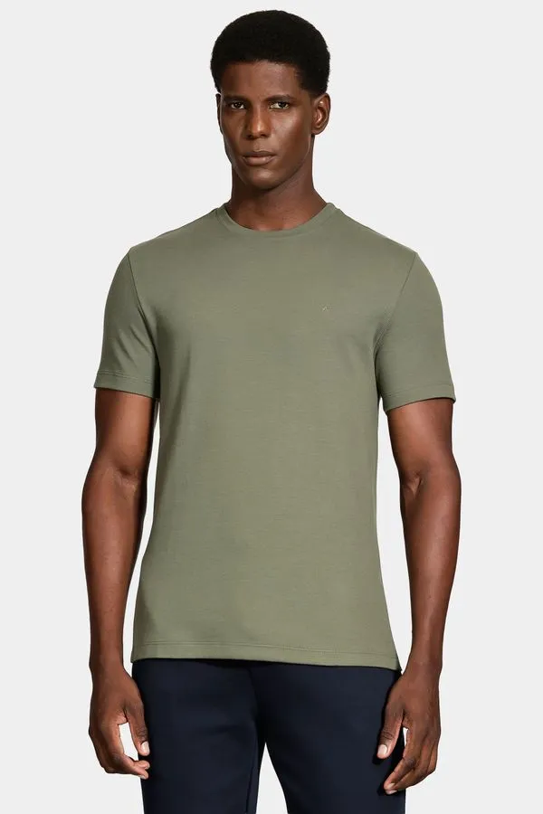 Camiseta Manga Curta Suedine Mini Verde Floresta 115 - M