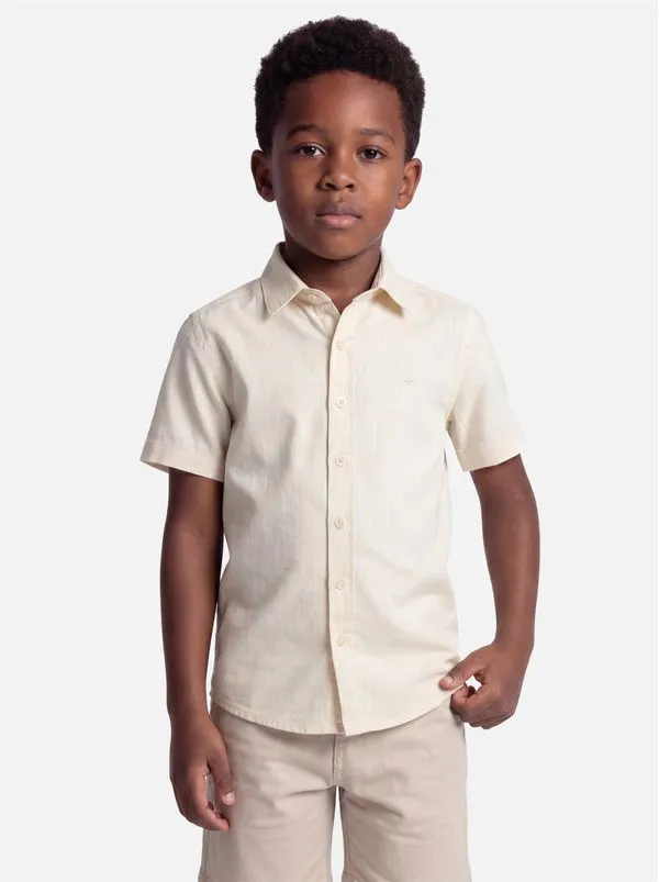 Camisa Manga Curta Infantil Flamê Bosco Amarelo - 10