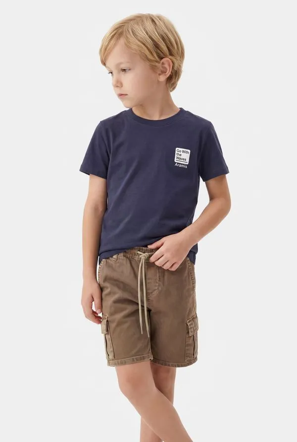 Camiseta Manga Curta Infantil Go With The Waves Navy - 6
