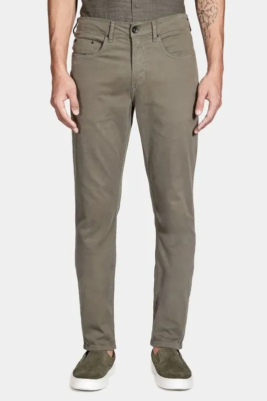 Calça Slim Moletom Color Verde Militar - 48