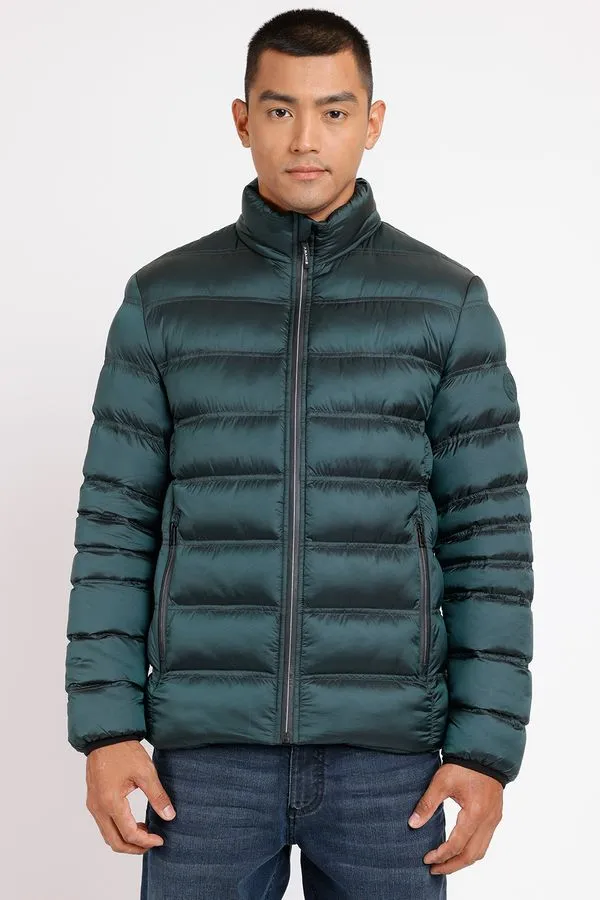 Jaqueta Puffer Rip Stop Liquid Repeller Verde Esmeralda - G