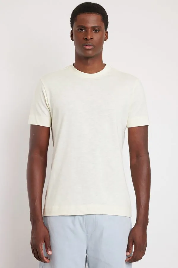 Camiseta Manga Curta Malha Flame Falso Liso Amarelo Claro - P