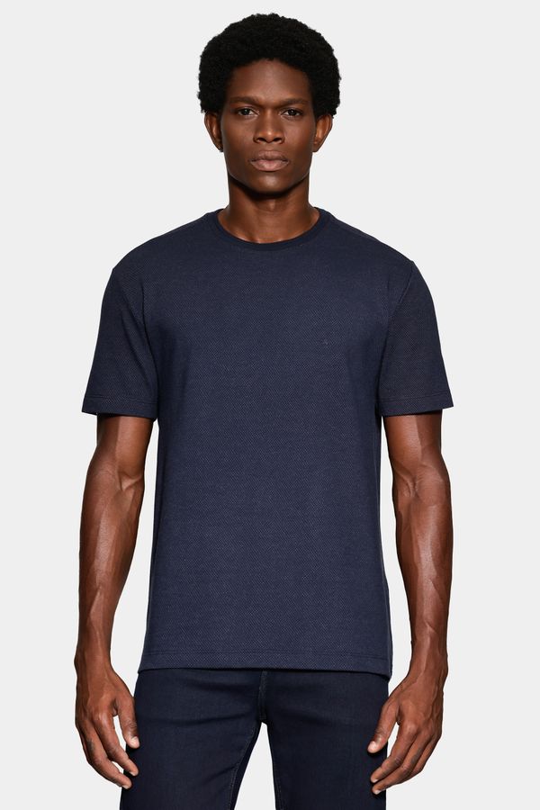 Camiseta Manga Curta Colmeia Nervura Marinho - XGG