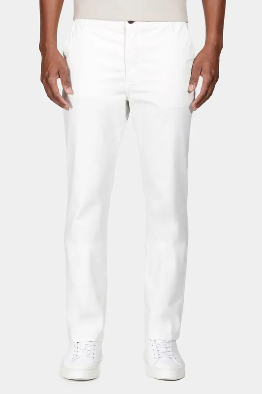 Calça Chino Básica Off White - 40
