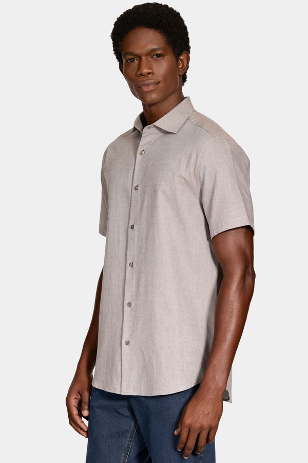 Camisa Manga Curta Regular Nature Line Caqui - XGG