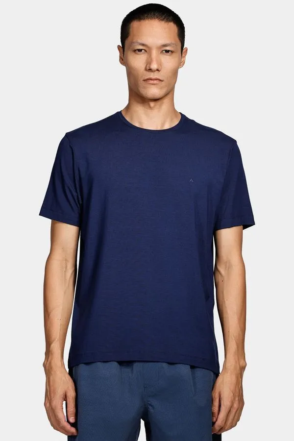 Camiseta Manga Curta Viscolycra Marinho - M