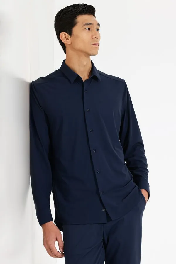 Camisa Tech Stretch Manga Longa Missão Impossível Marinho - M