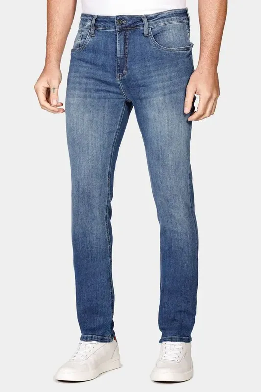 Calça Jeans Skinny Azul - 46