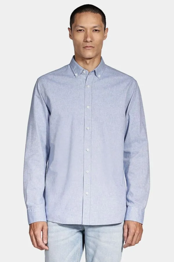 Camisa Manga Longa Oxford Button Down Planalto Azul - G