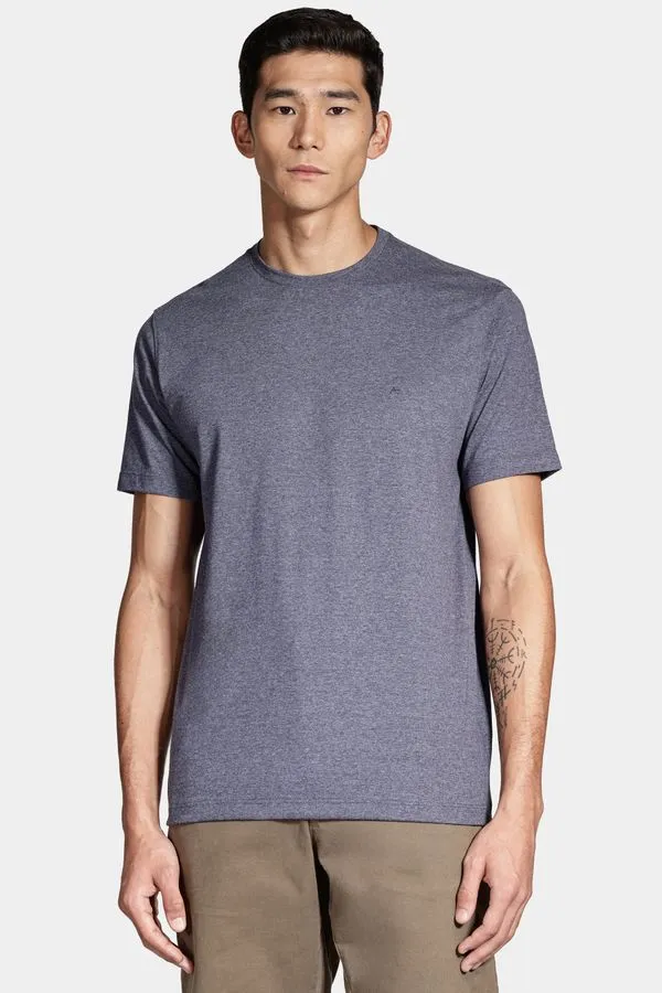 Camiseta Manga Curta Vintage Azul Marinho - P