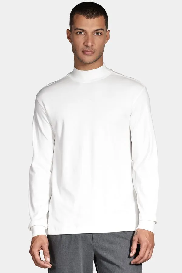 Camiseta Manga Longa Gola Alta Hermes Off White - G