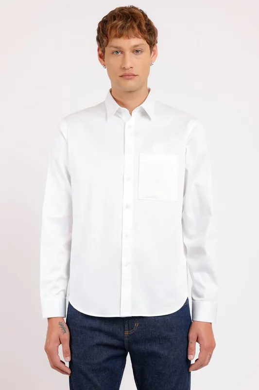 Camisa Manga Longa Regular Collab Alexandre Herchcovitch Branco - G