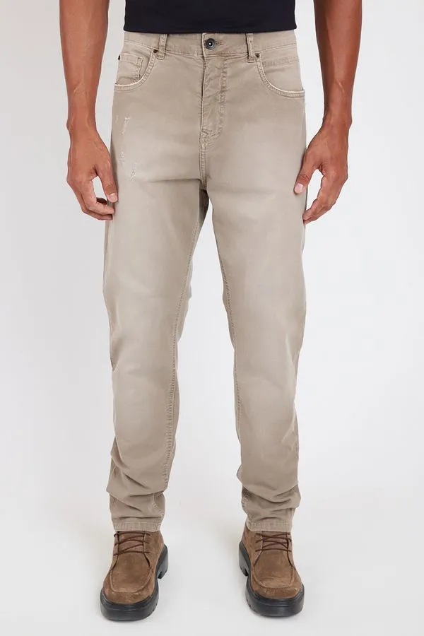 Calça Color Relaxed Tinturada Cáqui - 40